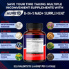Aumeto NAD+ Supplement with Nicotinamide Riboside NR Resveratrol Quercetin - Cellular Energy & Repair Vitality Healthy Aging (90 Count (Pack of 1))