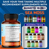 Aumeto Premium Sea Moss Supplement with Black Seed Oil Ashwagandha Bladderwrack Nettle- Advanced 18-in-1 Formula for Immunity Boosting Mineral-Rich - Made in The USA (150 Count (Pack of 1))