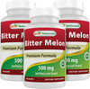 Best Naturals Bitter Melon 500 mg 90 Vcaps (90 Count (Pack of 3))