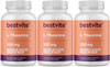 Bestvite L-Theanine 200mg (360 Vegetarian Capsules) (120 x 3) - No Stearates - Vegan - Non GMO - Gluten