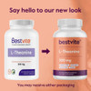 Bestvite L-Theanine 200mg (360 Vegetarian Capsules) (120 x 3) - No Stearates - Vegan - Non GMO - Gluten