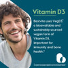 Bestvite Vegan Vitamin D3 2500 IU (120 Vegetarian Capsules) - No Stearates - Vegan - Non GMO - Gluten