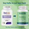 Bestvite Vitamin B12 (Methylcobalamin) 1000mcg (240 Vegetarian Capsules) (Methyl B12) - No Stearates - Vegan - Non GMO - Gluten