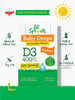 Carlyle Baby Vitamin D3 Liquid Drops | 400 IU | .31oz (9.2 mL) 1 Year Supply (365 Servings) | Vegetarian Non-GMO and Gluten by Lil' Sprouts
