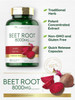 Carlyle Beet Root Capsules | 8000 mg | 120 Count | Non-GMO and Gluten Supplement