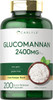 Carlyle Glucomannan Capsules | 200 Count | Soluble Fiber Pills | Non-GMO Gluten Supplement