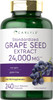Carlyle Grape Seed Extract 24000 mg Equivalent 240 Capsules | Maximum Strength Standardized Extract | Non-GMO Gluten