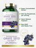 Carlyle Grape Seed Extract 24000 mg Equivalent 240 Capsules | Maximum Strength Standardized Extract | Non-GMO Gluten