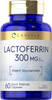 Carlyle Lactoferrin Supplement | 300mg | 60 Capsules | Non-GMO and Gluten