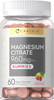Carlyle Magnesium Citrate Gummies | 960mg | 60 Vegan Gummies | Vegan Non-GMO and Gluten Formula | Lemon Raspberry Flavor