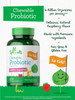 Carlyle Probiotics for Kids | 200 Chewable Tablets | 6 Billion CFUs | Raspberry Flavor | Non-GMO Gluten Probiotics for Children | by Lil' Sprouts