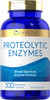 Carlyle Proteolytic Enzymes | 300 Capsules | Systemic Broad Spectrum Supplement | Vegetarian Non-GMO & Gluten Formula