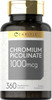 Carlyle Ultra Chromium Picolinate 1000mcg | 360 Tablets | Vegetarian Non-GMO Gluten