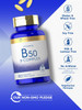 Carlyle Vitamin B50 Complex | 180 Caplets | Vegetarian Non-GMO Gluten