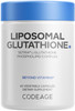 Codeage Liposomal Glutathione Supplement  Pure Reduced Setria L-Glutathione Liposomal Delivery Phospholipid Complex  Encapsulated Glutathione Powder Pills Vegan Non GMO 60 Capsules