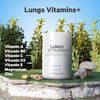 Codeage Lungs Vitamins A C D E B6 Milk Thistle Lung Supplement Zinc & Magnesium Cordyceps Reishi Chaga Poria Tylophora Ginger Peppermint Leaf Organic Herb Cleanse - Non-GMO - 90 Capsules