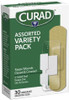Curad Assorted Adhesive Bandages 4-Sided Seal Variety Pack Perfect for First Aid Kit 30 Count Pack of 6