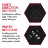 Curad Performance Series IRONMAN Maximum Grip Kinesiology Tape Sweat & Water Resistant Athletic Tape Cotton Elastic Compression Support for Joints & Muscles Black 2 x 10 inches 1 Roll (20 Strips)