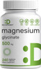 Deal Supplement Magnesium Glycinate 500mg Veggie Capsules & Bioactive Vitamin B Complex Bundle Pack – Easily Absorbed Chelated Mineral – Immune Energy & Metabolism Supplement