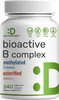 Deal Supplement Magnesium Glycinate 500mg Veggie Capsules & Bioactive Vitamin B Complex Bundle Pack – Easily Absorbed Chelated Mineral – Immune Energy & Metabolism Supplement