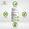 Deal Supplement Vitamin D3 10000iu + K2 200mcg Softgels & Magnesium Complex Veggie Capsules Bundle – Essential Sunshine Vitamins with Coconut Oil – High Absorption Chelated Minerals 10-in-1