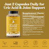 Eu Natural Purge Uric Acid Flush – Eat & Drink What You Want – Detox and Cleanse with Celery Seed Extract Tart Cherry & Chanca Piedra for Effective Joint Support & Active Mobility – 60 Soft Vegan Capsules