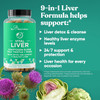 Eu Natural Vital Liver Cleanse Detox & Repair – 9-in-1 Liver Support Supplement – Milk Thistle Artichoke Extract Turmeric Adaptogens – Optimal Liver Function and Digestive Health – 60 Vegetarian Soft Capsules