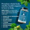 Eu Natural Vitality Cortisol Supplement – Fight Fatigue Feel Calm & Balanced – Healthy Cortisol Focused Energy Adrenal Support – Ashwagandha Supplement with Rhodiola L-Tyrosine Holy Basil – 60 Veg Capsules