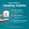 Maryruth Organics Hair | Skin | and Nails Vitamins | Biotin Gummies with Vitamin C & Vitamin E | Hair Growth Vitamins | Skin Care | Nail Strength | USDA Organic Gummies for Ages 14+ | 60 Count