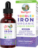 Maryruth Organics Iron Supplement for Toddlers | Liquid Iron Supplement for Children Ages 1-3 | Iron Supplement for Iron Deficiency | Ferrochel | Sugar | Vegan | Non-GMO | Gluten | 2 Fl Oz