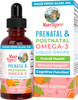Maryruth Organics Prenatal & Postnatal Omega-3 Liquid Drops by 800mg DHA & 8mg of EPA Per Serving | Overall Wellness for Mom & Baby | 2oz