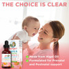 Maryruth Organics Prenatal & Postnatal Omega-3 Liquid Drops by 800mg DHA & 8mg of EPA Per Serving | Overall Wellness for Mom & Baby | 2oz