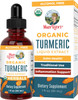 Maryruth Organics Turmeric Curcumin Liquid Drops Sugar | USDA Organic | Organic Turmeric Supplement | Joint Support Supplement | Liver Support | Non-GMO | Gluten | Vegan | 1 Fl Oz