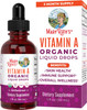 Maryruth Organics USDA Organic Vitamin A Liquid Drops | 3 Month Supply | Immune Support Eye Health Skin Health for Ages 14+ | 750mcg per Serving | Sugar | Vegan | Non-GMO | Gluten | 1oz