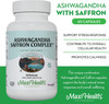 Maxi Health Ashwagandha Saffron Complex - Ashwagandha 600mg with 30mg Saffron Extract - Serenity and Relaxation - Calm and Mood Support - Vegetarian Non GMO Gluten Kosher Saffron Supplements 60 Capsules