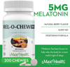 Maxi Health Extra-Strength Mel-O-Chew 5 MG Kosher Chewable Melatonin Berry Flavor (200 Count (Pack of 1))