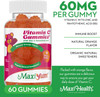 Maxi Health Vitamin C Gummies with Zinc - Vitamin C with Zinc for Children and Adults - Respiratory Support and Immune Booster - No Preservatives and Artificial Flavors - 60 Fruit Shaped Gummies Maxi Health Vitamin C Gummies with Zinc - Vitamin C with Zinc for Children and Adults - Respiratory Support and Immune Booster - No Preservatives and Artificial Flavors - 60 Fruit Shaped Gummies