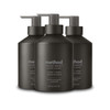 Method Gel Hand Soap Vetiver + Amber Reusable Black Aluminum Bottle Biodegradable Formula 12 oz (Pack of 3)