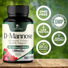 Nature'S Nutrition D-Mannose & Cranberry Extract 1350mg Advanced Formula Fast-Acting Natural Urinary Tract Health Support for Women & Men Flush Impurities in Urinary Tract & Bladder Non-GMO Vegan - 180 Capsules