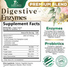 Nature'S Nutrition Digestive Enzymes with Probiotics - Probiotic Multi Enzymes with Probiotics and Prebiotics for Digestive Health and Bloating Relief for Women and Men Daily Enzymes for Gut & Digestion - 120 Capsules