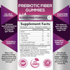 Nature'S Nutrition Fiber Supplement Gummies for Digestive Health & Regularity Support Sugar- 4g Fiber Gummy for Adults Daily Probiotic Supplements Natural Prebiotic Fiber Gummy Plant Based - 60 Gummies