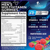 Nature'S Nutrition Men Multi Vitamin Gummy - Multi-Vitamin for Men Daily Nutritional Support with Vitamins A C D E B12 Zinc Folate Biotin & More - Energy Memory Focus & Immune Health Support - 60 Gummies