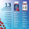 Nature'S Nutrition Men Multi Vitamin Gummy - Multi-Vitamin for Men Daily Nutritional Support with Vitamins A C D E B12 Zinc Folate Biotin & More - Energy Memory Focus & Immune Health Support - 60 Gummies