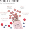 Nature'S Nutrition Sugar Hair Vitamins Gummies with Biotin 5000 mcg Vitamin A B12 C D E Folic Acid Supports Hair Growth Gummy Vegetarian Friendly Supports Strong Beautiful Hair and Nails - 60 Gummies