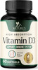 Nature'S Nutrition Vitamin D3 Supplement 5000iu (125 mcg) - High Potency Vitamin D Dietary Supplement for Bone Teeth Muscle and Immune Health Support - Rapid Absorption D3 Softgel Non-GMO Gluten - 60 Softgels