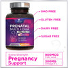 Nature'S Nutrition Women's Prenatal Multivitamin with Folic Acid + DHA Prenatal Vitamin Supplement for Fetal Support w/Folate Omega 3 Vitamins D3 B6 B12 & Iron Pregnancy Prenatal DHA Non-GMO - 240 Softgels