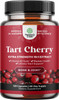 Natures Craft Advanced Tart Cherry Extract Capsules - Extra Strength 750mg Per Serving Equivalent Tart Cherry Capsules Uric Acid Cleanse and Joint Support Supplement - Muscle Recovery Supplement 120 Count