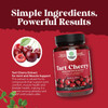 Natures Craft Advanced Tart Cherry Extract Capsules - Extra Strength 750mg Per Serving Equivalent Tart Cherry Capsules Uric Acid Cleanse and Joint Support Supplement - Muscle Recovery Supplement 120 Count