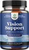Natures Craft Complete Eye Health Supplement for Adults - Lutein 20mg Per Serving Eye Vitamins for Vision Dry Eyes Pressure and Blue Light Protection - Eye Supplement for Adults with Beta Carotene for Eyes