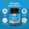 Natures Craft NAC Supplement N-Acetyl Cysteine 600mg - Vegan High Absorption NAC 600 mg Capsules - Glutathione Precursor for Liver Cleanse Detox & Repair plus Lung Health and Immunity Support (180 Servings)